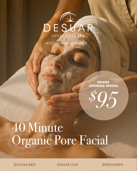Santa Cruz Grand Opening Special 40 Minute Organic Pore Facial