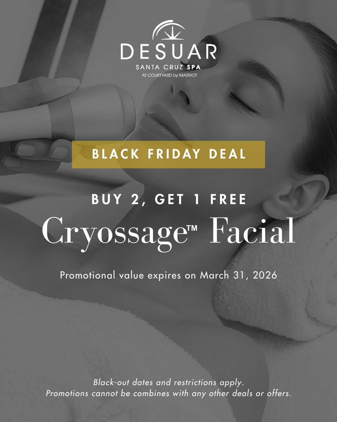 Cryossage™ Facial - Buy 2, Get 1 Free