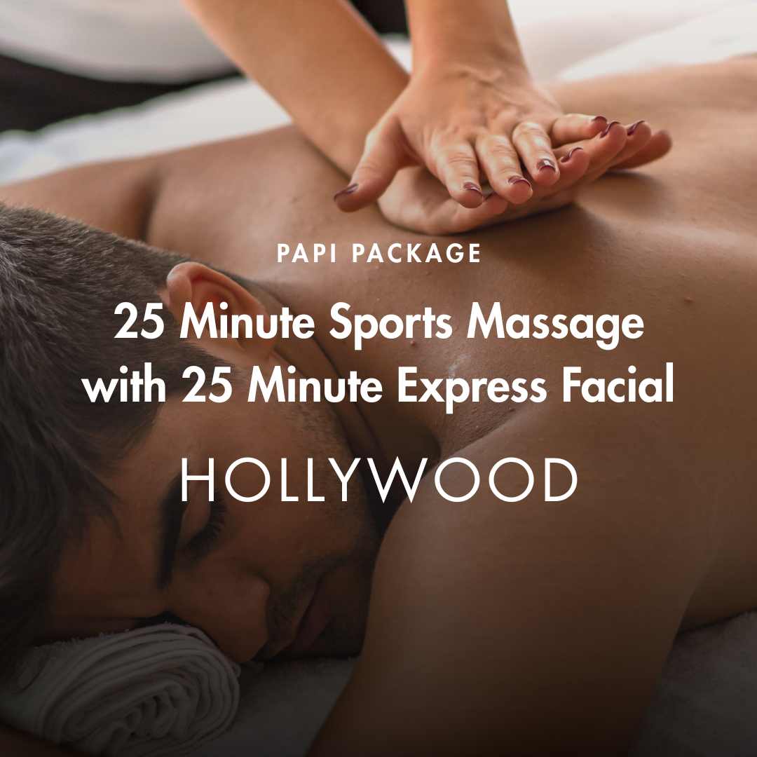 Papi Packages 25 Minute Sports Massage with 25 Minute Express Facial