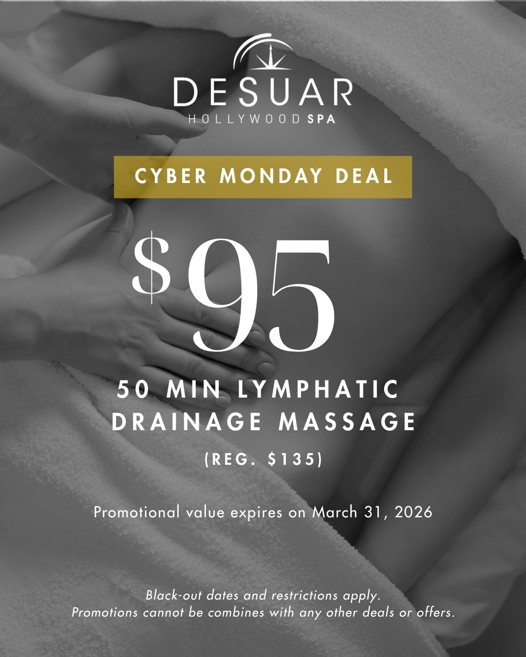 Up to 30% off of 50 Min Lymphatic Massage