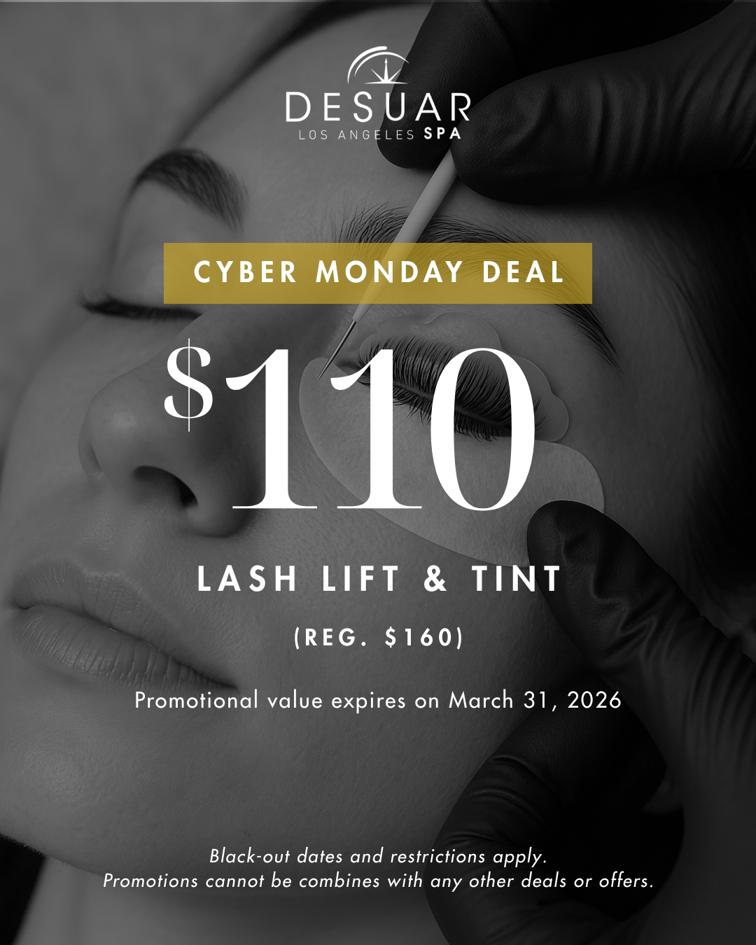 Up to 30% off of a Lash lift & Tint