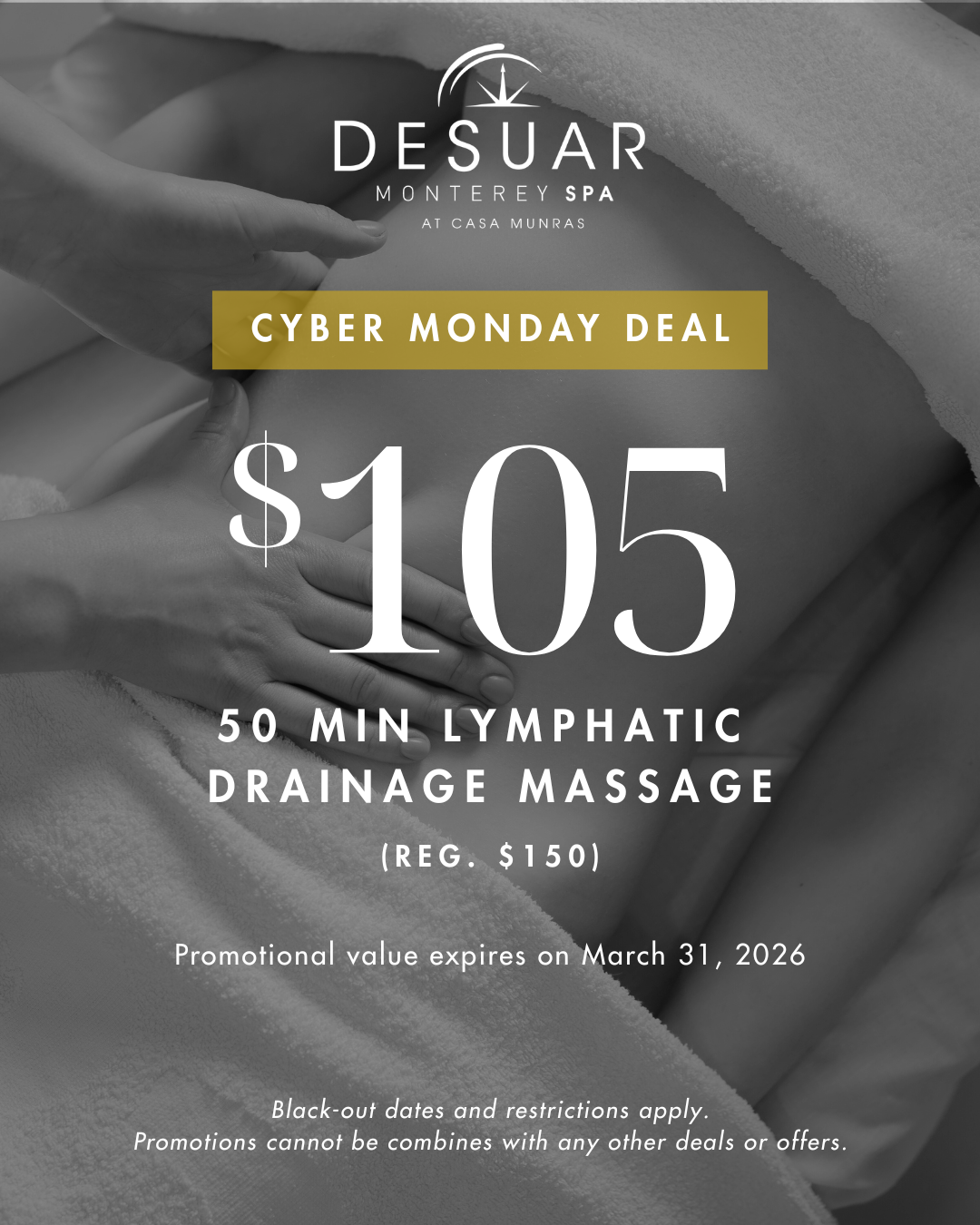 Up to 30% off of 50 Min Lymphatic Massage