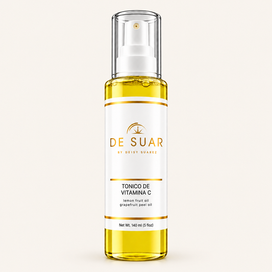 Tónico de Vitamina C | Vitamin C Facial Toner on a warm ivory background