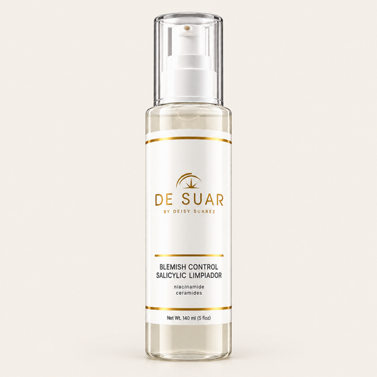 Blemish Control Salicylic Limpiador by DESUAR, front view on an ivory background